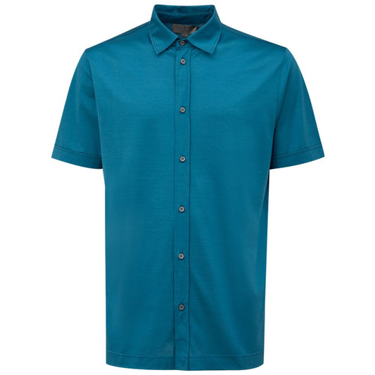 Canali Blue Cotton Shirt Canali