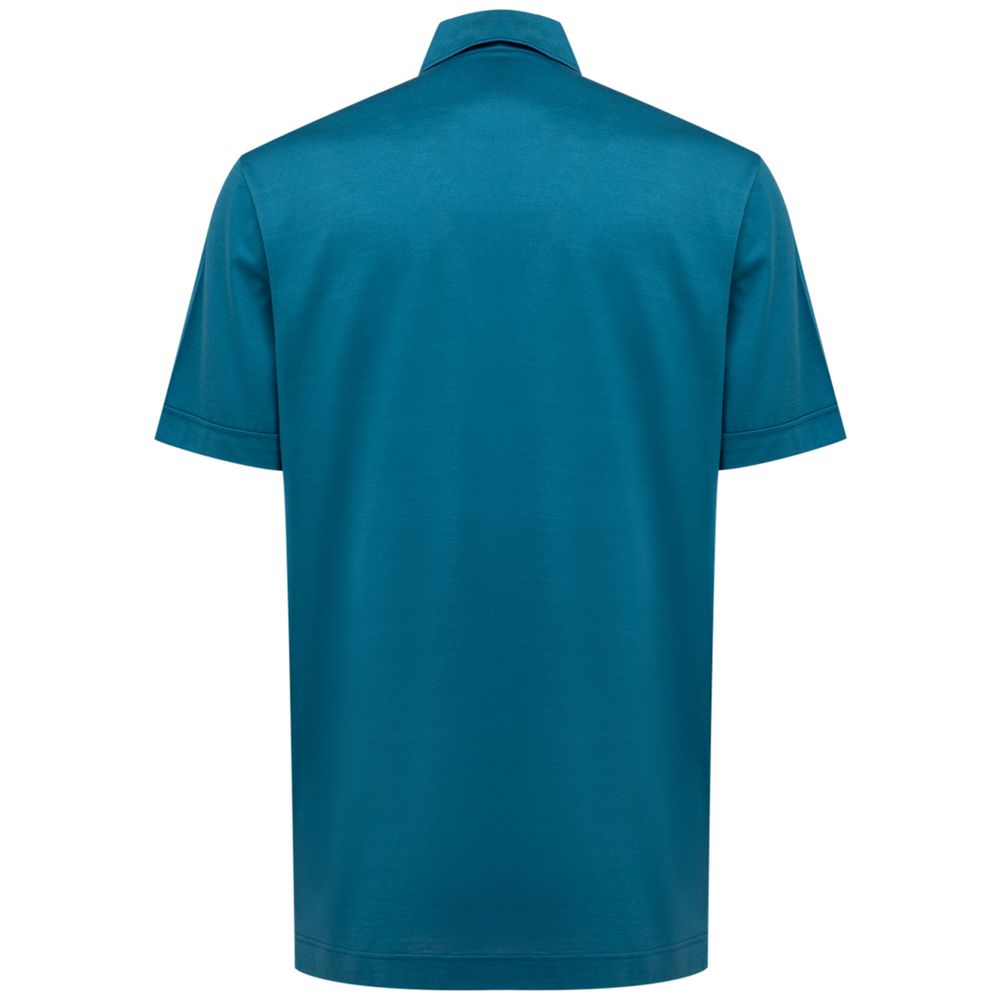 Canali Blue Cotton Shirt Canali