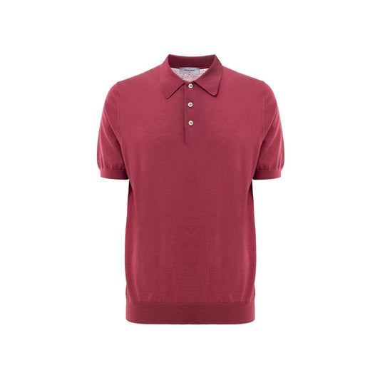 Gran Sasso Red Cotton Polo Shirt Gran Sasso