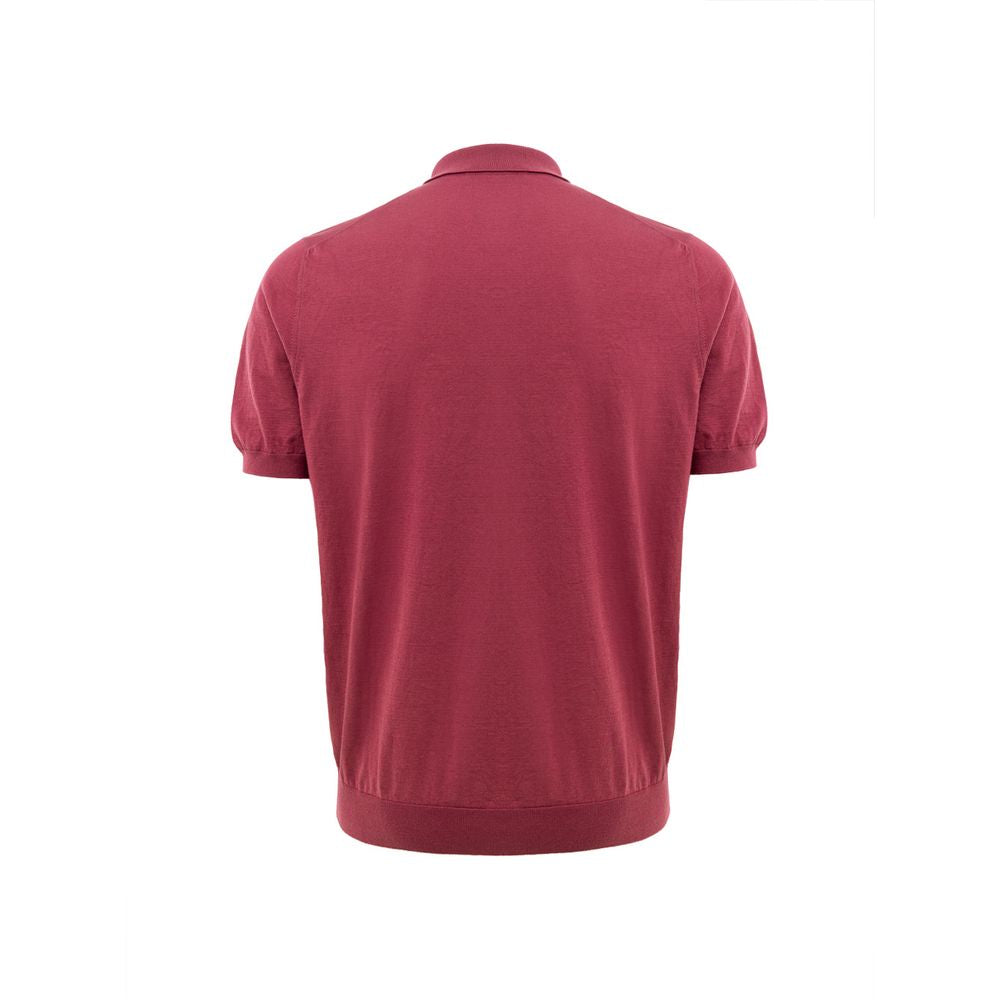 Gran Sasso Red Cotton Polo Shirt Gran Sasso