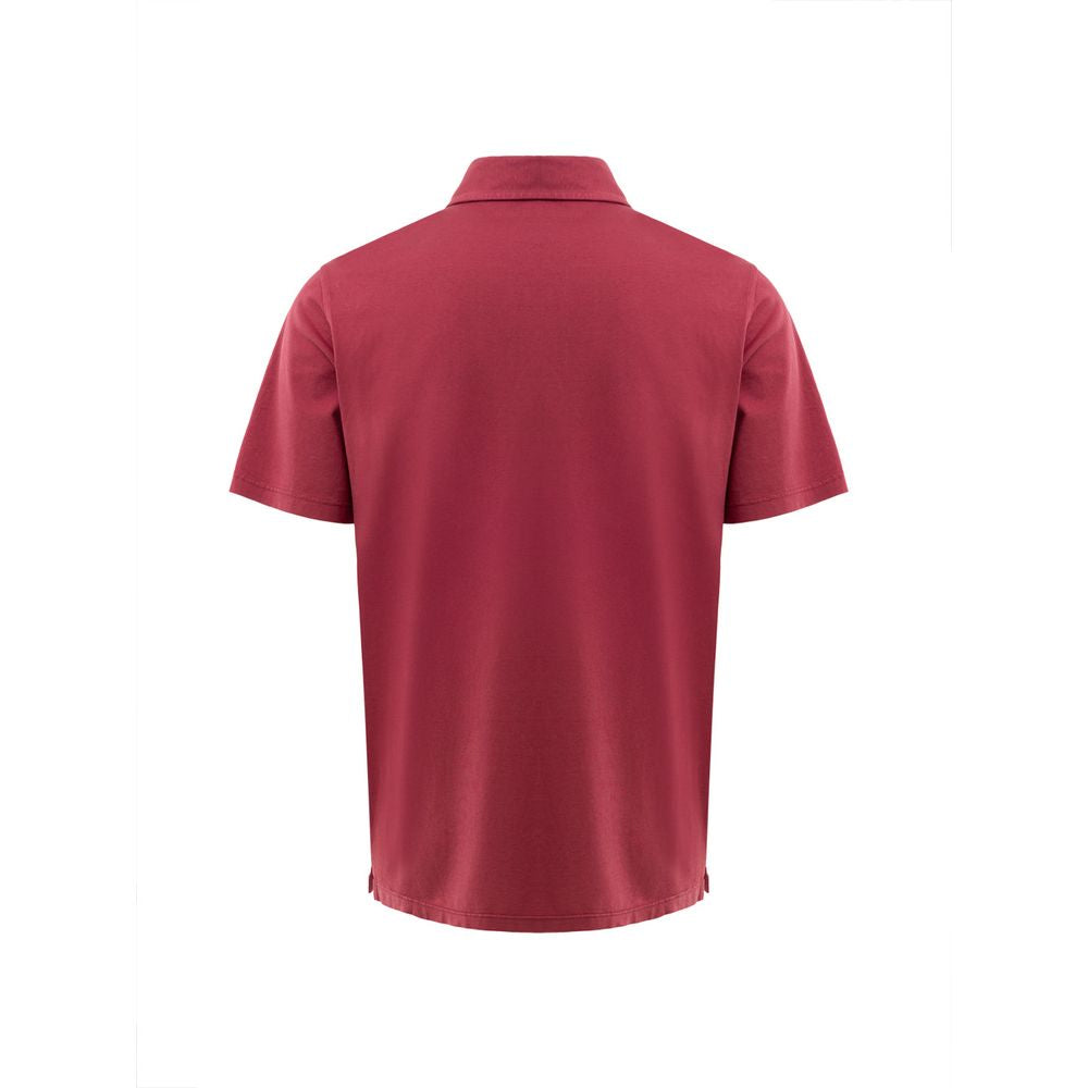 Gran Sasso Red Cotton Polo Shirt Gran Sasso