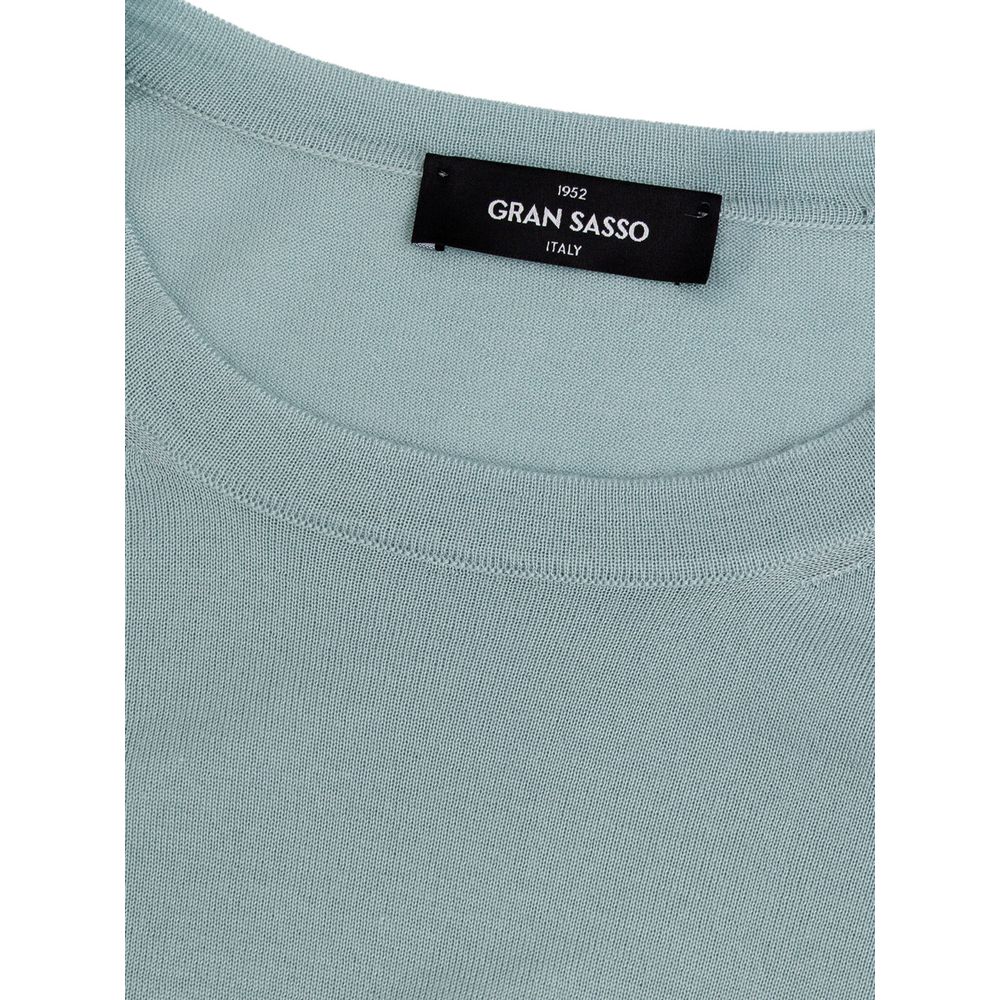 Gran Sasso Blue Cashmere Sweater Gran Sasso