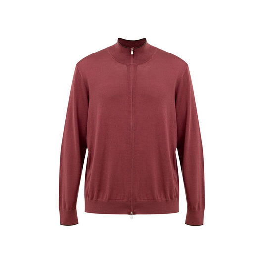 Gran Sasso Red Silk T-Shirt Gran Sasso