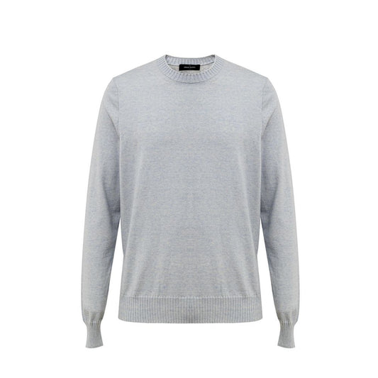 Gran Sasso Blue Cotton Sweater Gran Sasso