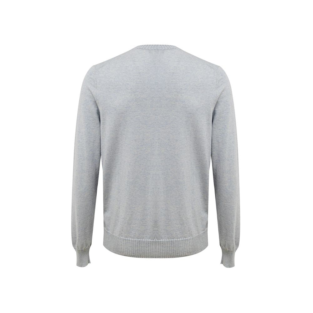 Gran Sasso Blue Cotton Sweater Gran Sasso