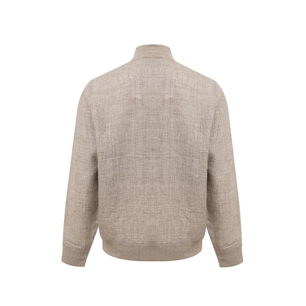 Gran Sasso Beige Linen Jackets & Coat Gran Sasso