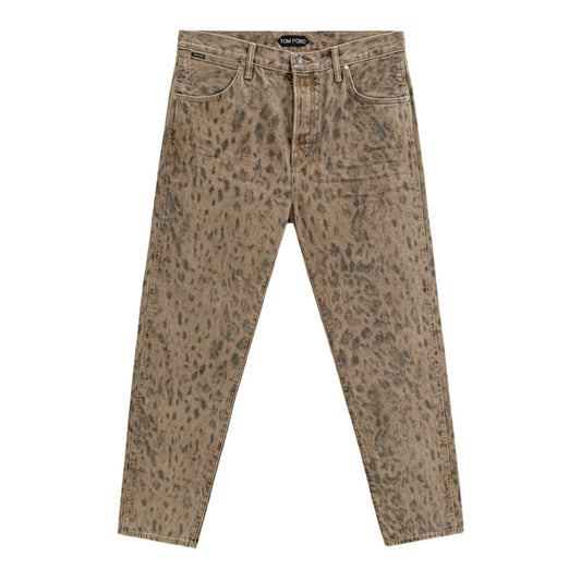 Tom Ford Beige Cotton Tapered Jean Tom Ford