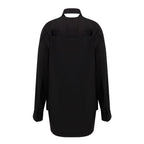 Balenciaga Black Cotton Long Dress