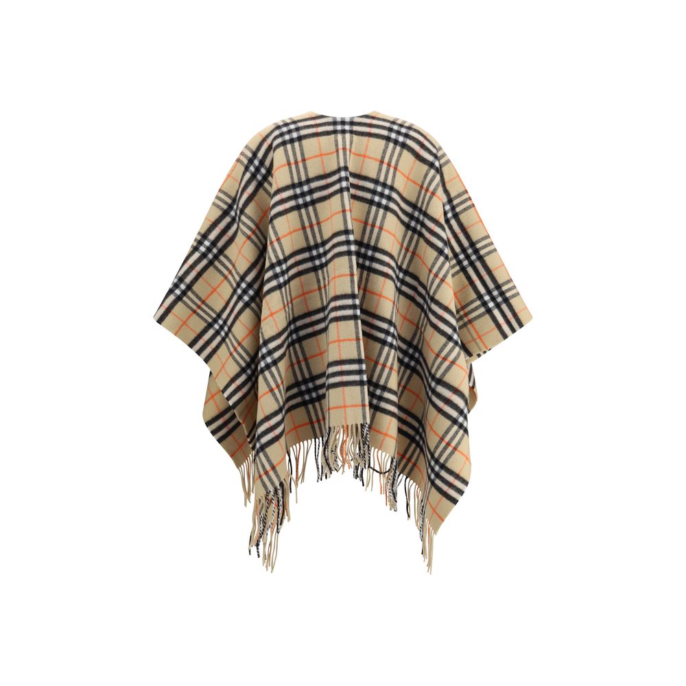 Burberry Archivio Check Cashmere Cape