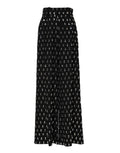 Dolce & Gabbana Black Crystal Embellished Wide Leg Pants - Eljoys Fashion 