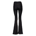 Dolce & Gabbana Black Cotton Mid Waist Bootcut Denim Jeans
