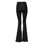 Dolce & Gabbana Black Cotton Mid Waist Bootcut Denim Jeans
