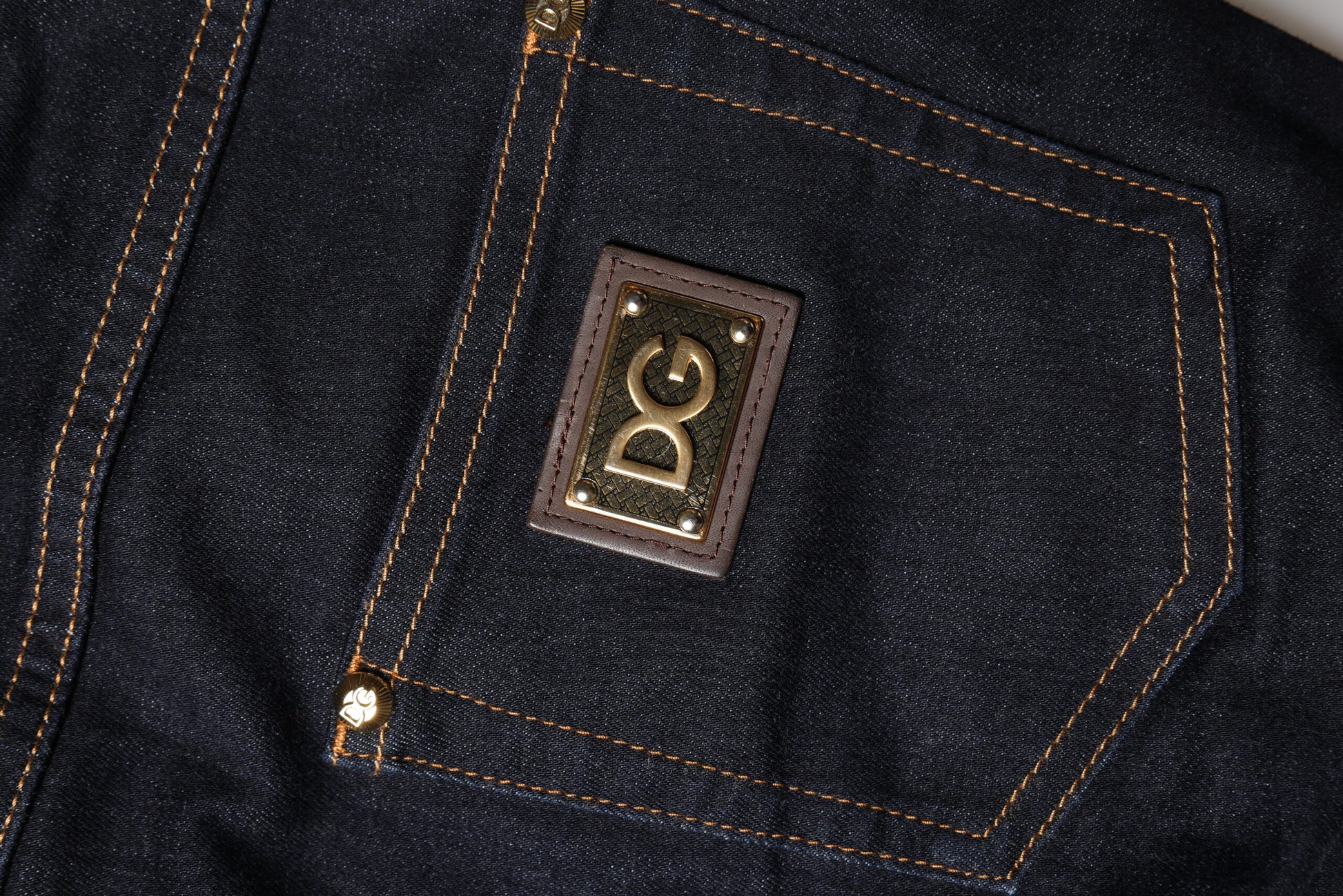 Dolce & Gabbana Blue Cotton PRETTY LowWaist Skinny Denim Jeans Dolce & Gabbana