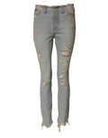 Dolce & Gabbana Light Blue High Waist Skinny Denim Jeans - Eljoys Fashion 