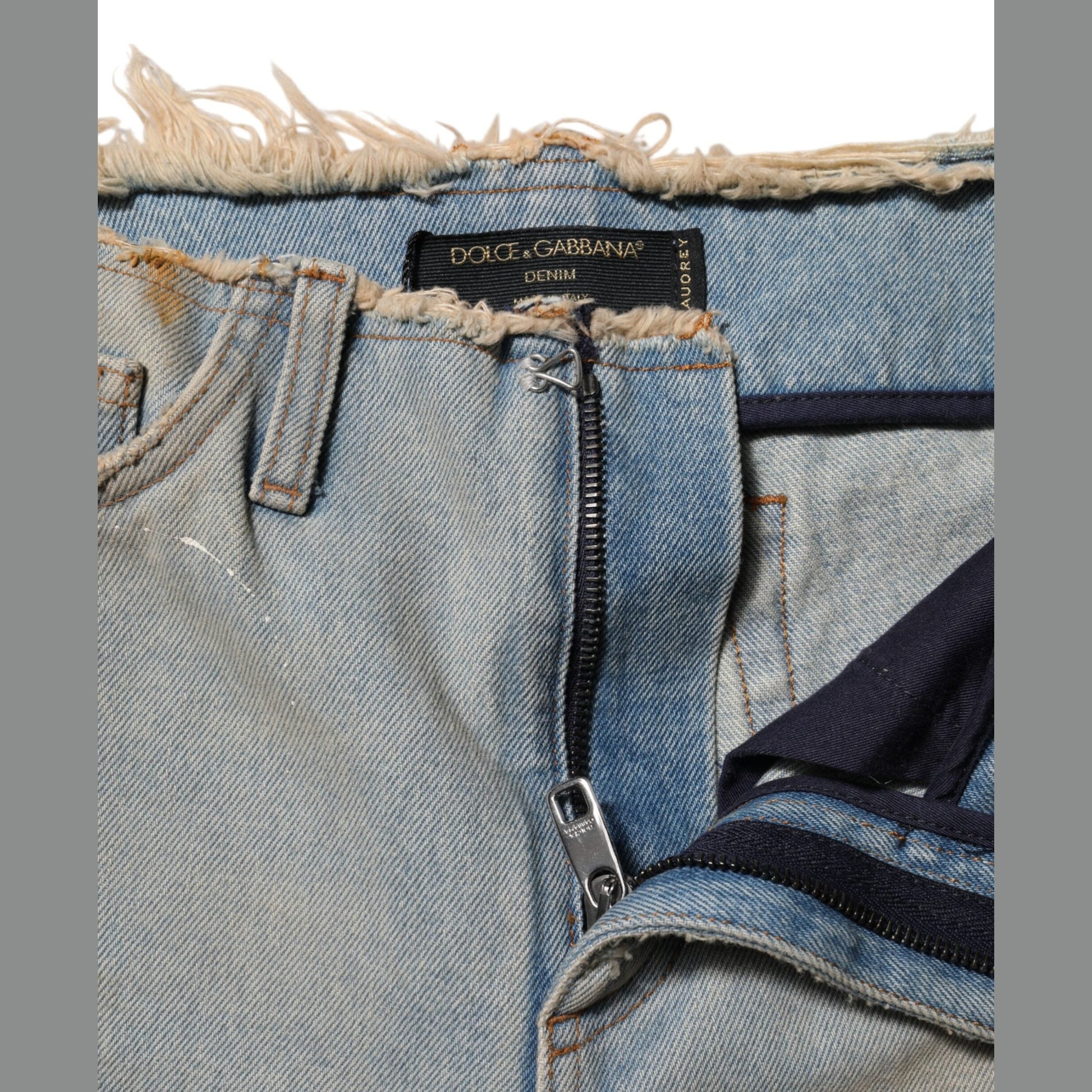 Dolce & Gabbana Light Blue High Waist Skinny Denim Jeans Dolce & Gabbana