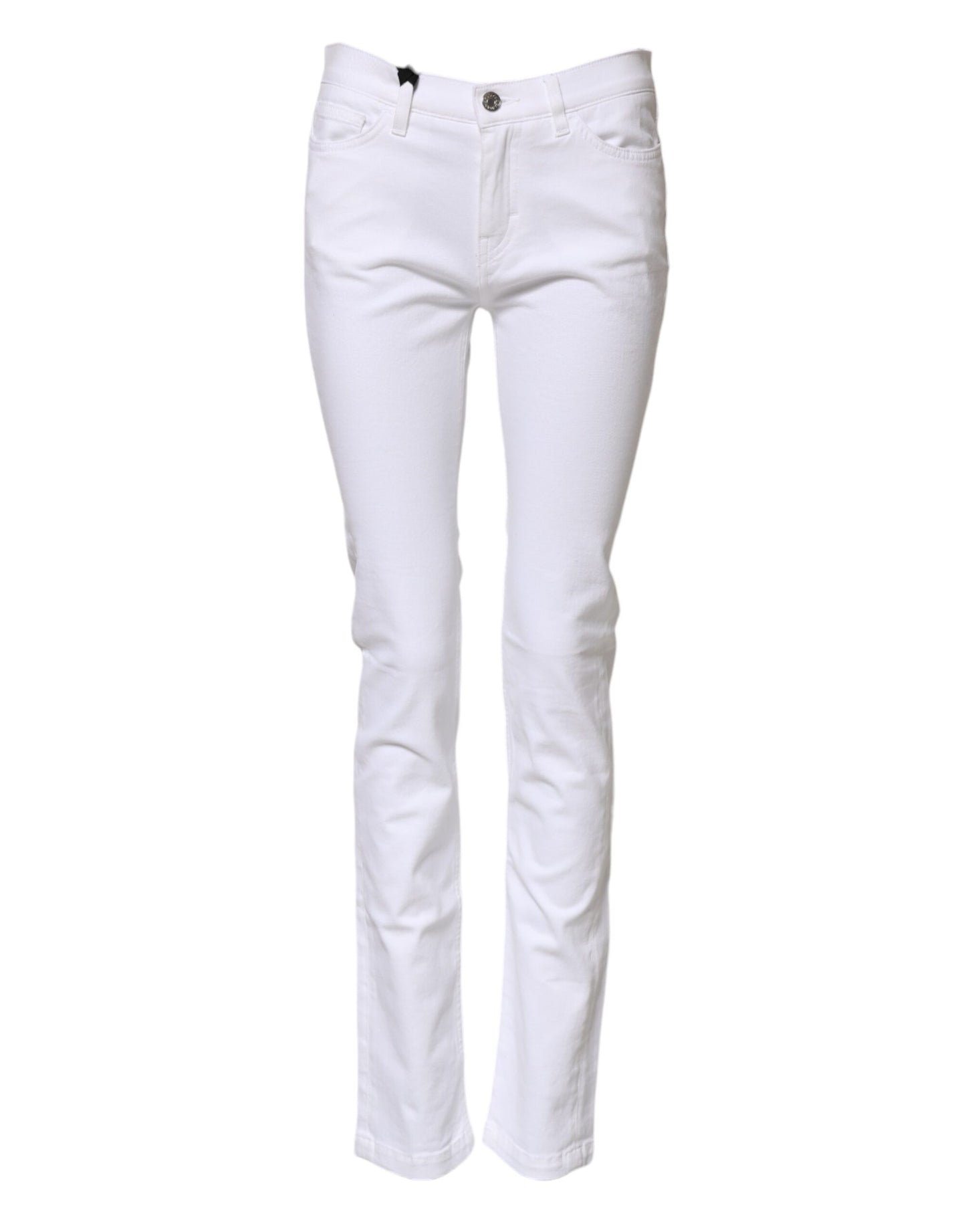 Dolce & Gabbana White GRACE Mid Waisted Skinny Denim Jeans Dolce & Gabbana