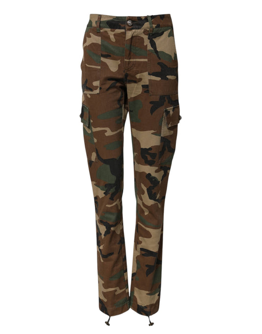Dolce & Gabbana Multicolor Camouflage Cargo Pants Dolce & Gabbana