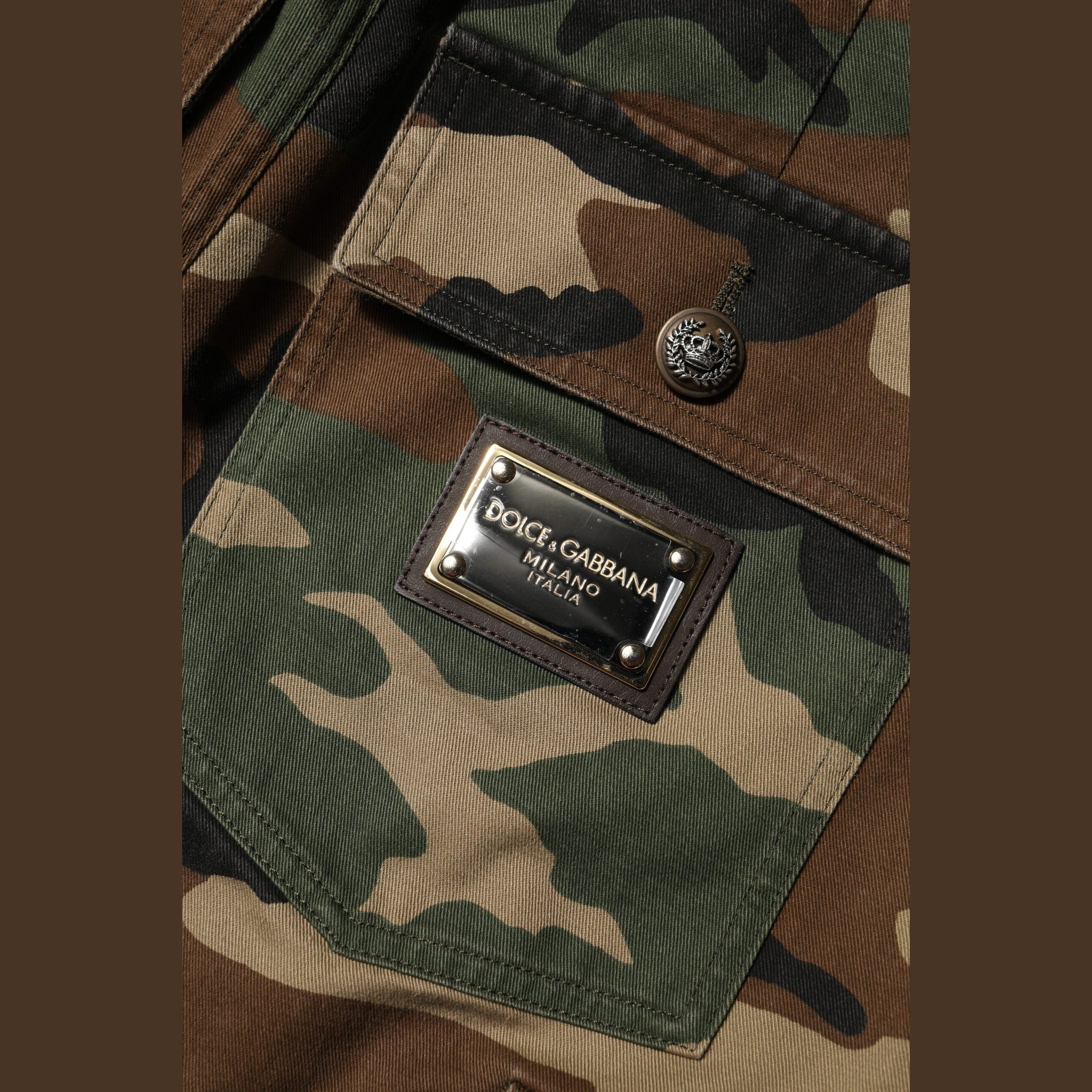 Dolce & Gabbana Multicolor Camouflage Cargo Pants