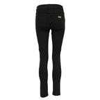 Dolce & Gabbana Black Cotton Logo Skinny Mid Waist Denim Jeans