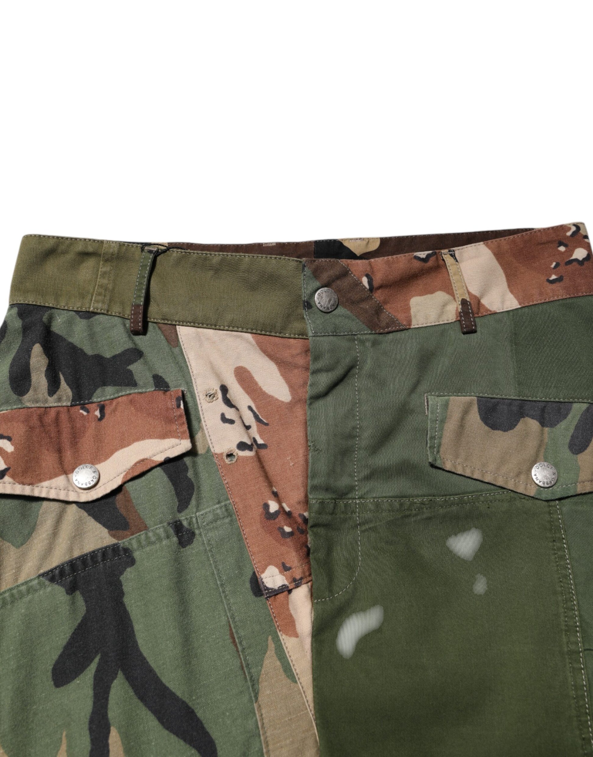 Dolce & Gabbana Multicolor Camouflage Cargo Pants Dolce & Gabbana