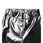 Dolce & Gabbana Metallic Silver Polyester Slim Fit Leggings Pants