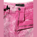 Dolce & Gabbana Pink Tie Dye High Waist Tapered Denim Jeans