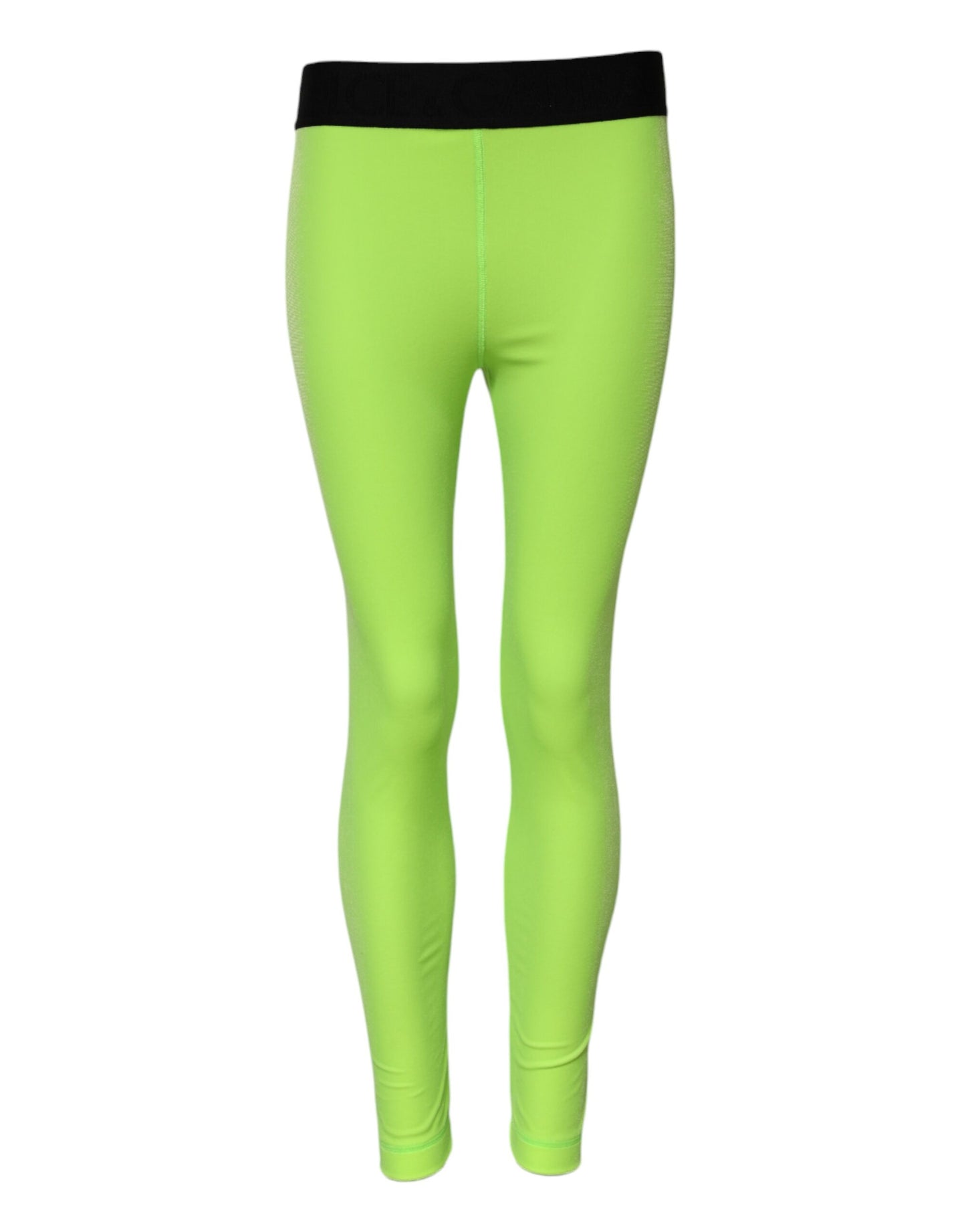 Dolce & Gabbana Green Nylon Slim Fit Leggings Pants Dolce & Gabbana