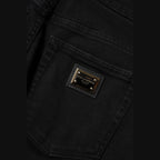 Dolce & Gabbana Black Boyfriend Cotton Flared Denim Jeans