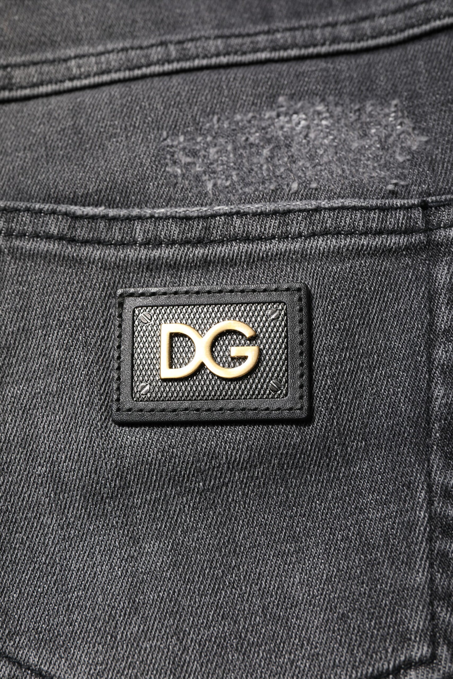Dolce & Gabbana Dark Gray AUDREY Cotton Skinny Denim Jeans Dolce & Gabbana