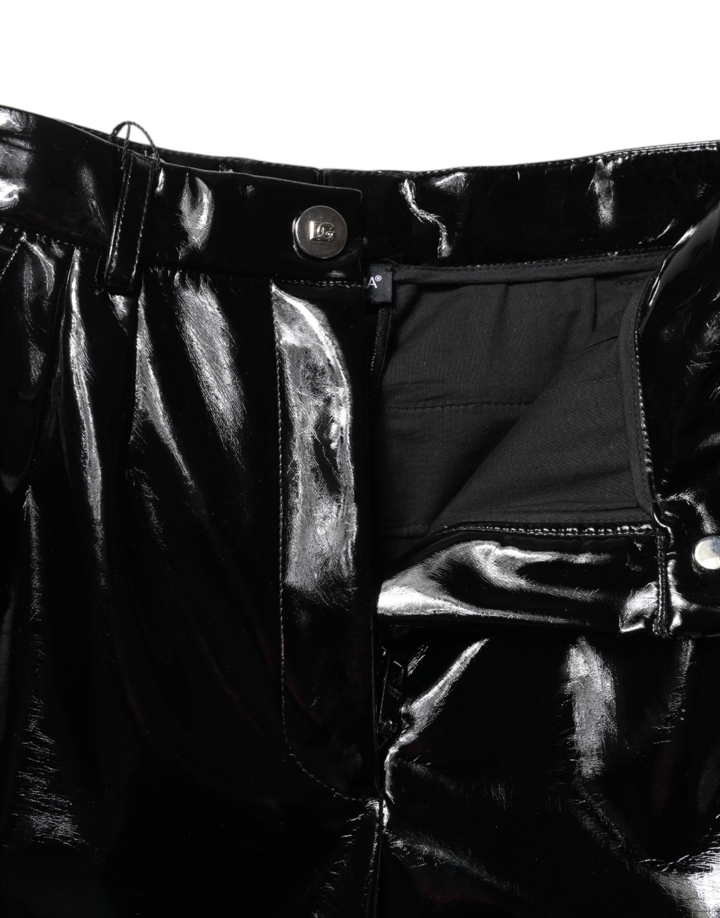 Dolce & Gabbana Black High Waist Cargo Bootcut Pants Dolce & Gabbana