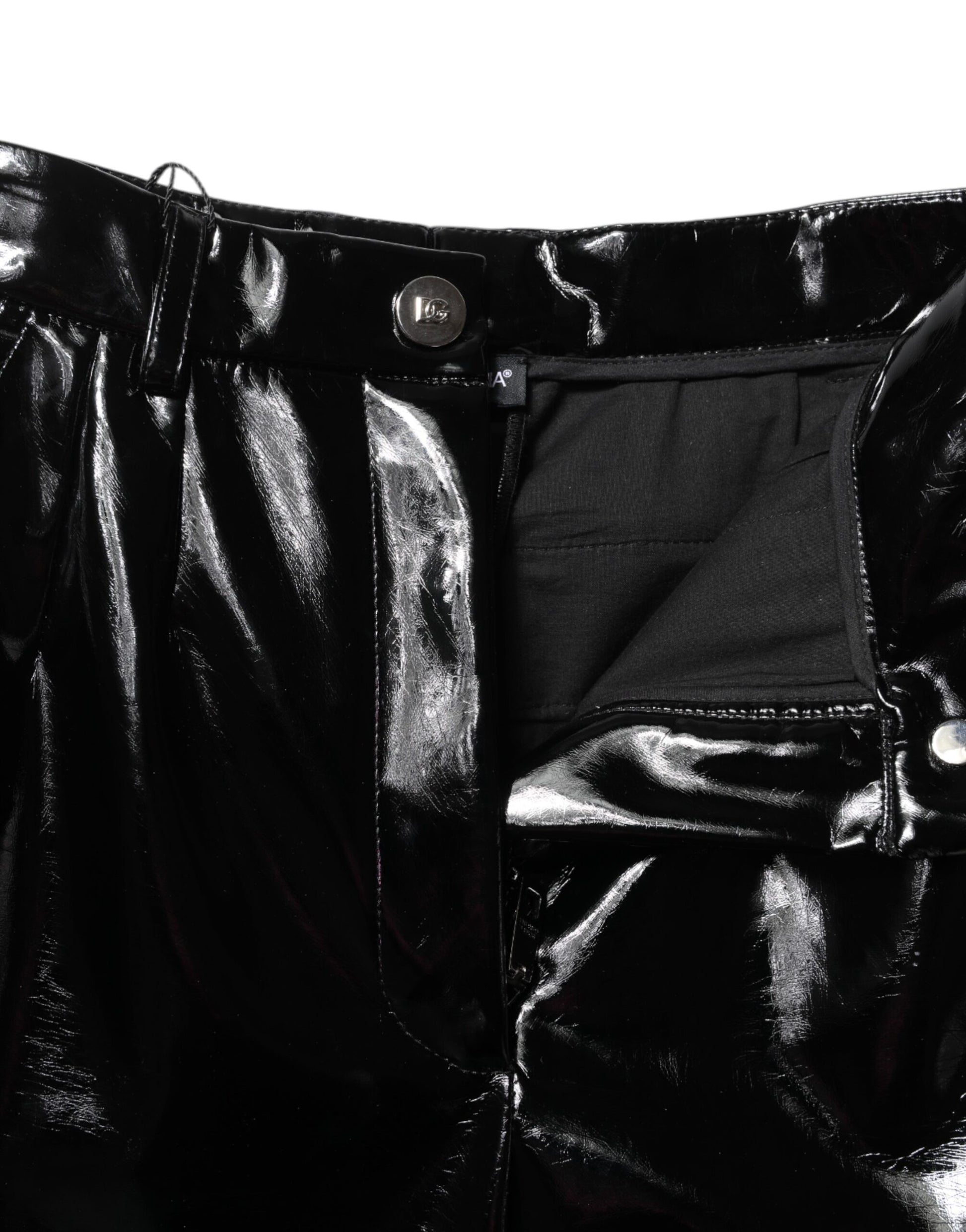 Dolce & Gabbana Black High Waist Cargo Bootcut Pants Dolce & Gabbana