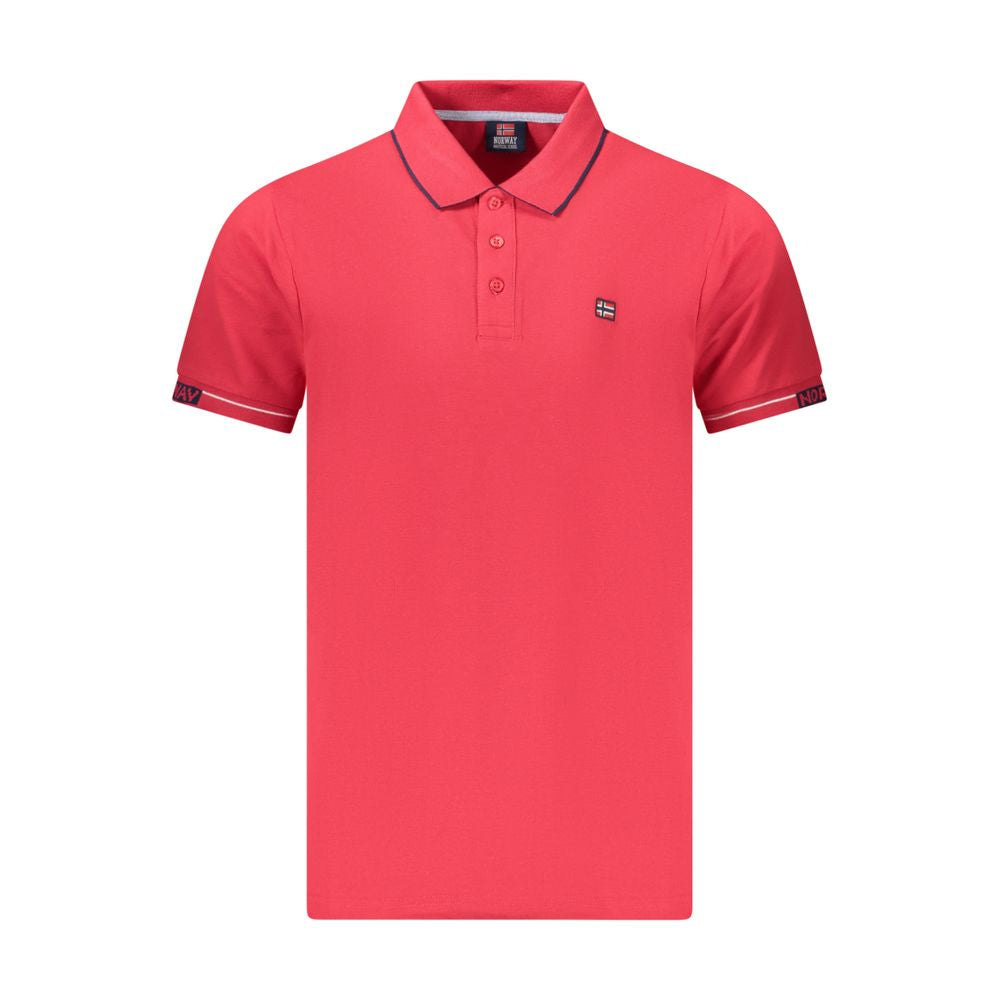 Norway 1963 Red Cotton Men Polo Shirt Norway 1963