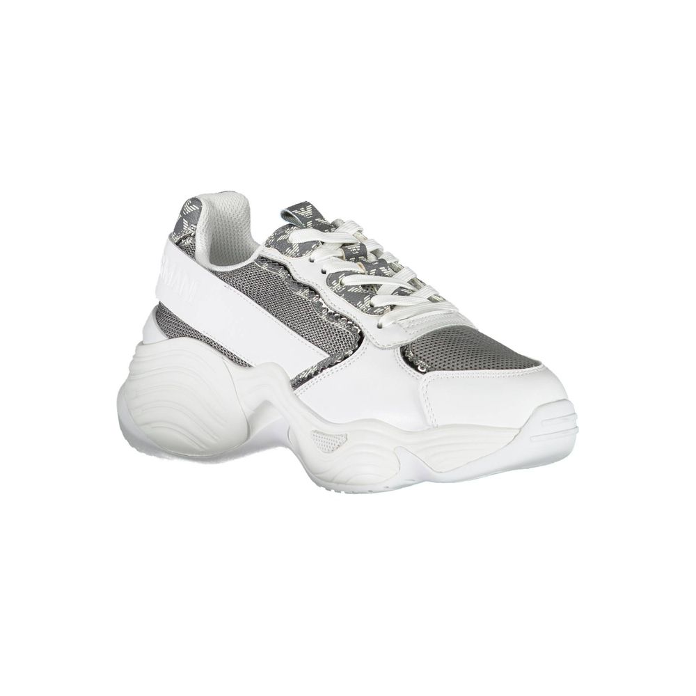 Emporio Armani White Polyester Sneaker Emporio Armani