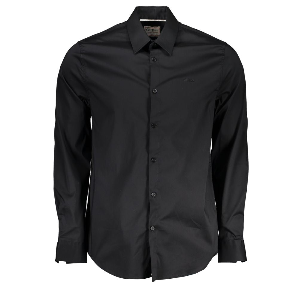 Guess Jeans Black Cotton Shirt Guess Jeans