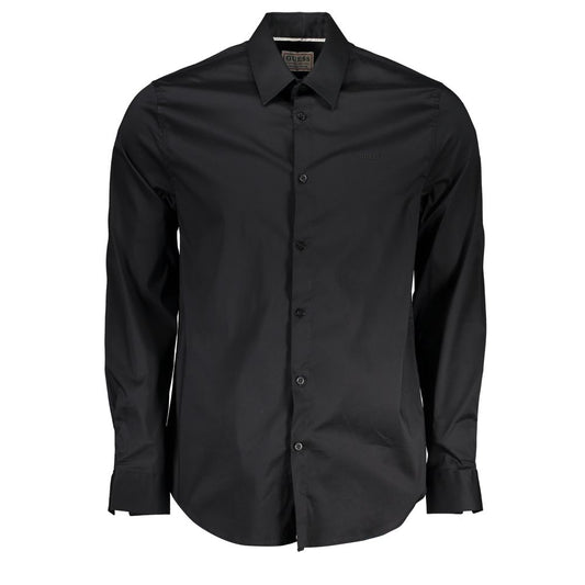 Guess Jeans Black Cotton Shirt Guess Jeans
