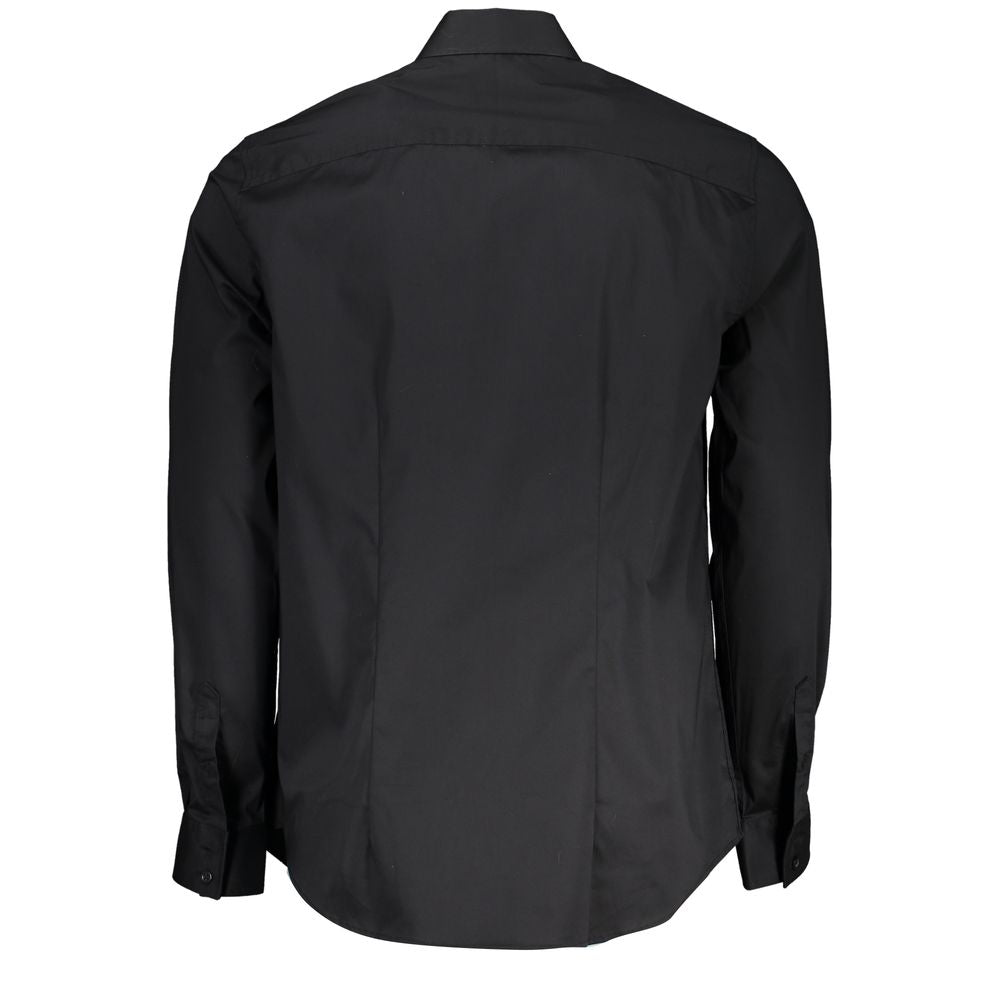 Guess Jeans Black Cotton Shirt Guess Jeans