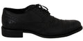 Dolce & Gabbana Blue Leather Wingtip Oxford Dress Shoes