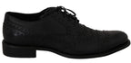 Dolce & Gabbana Blue Leather Wingtip Oxford Dress Shoes