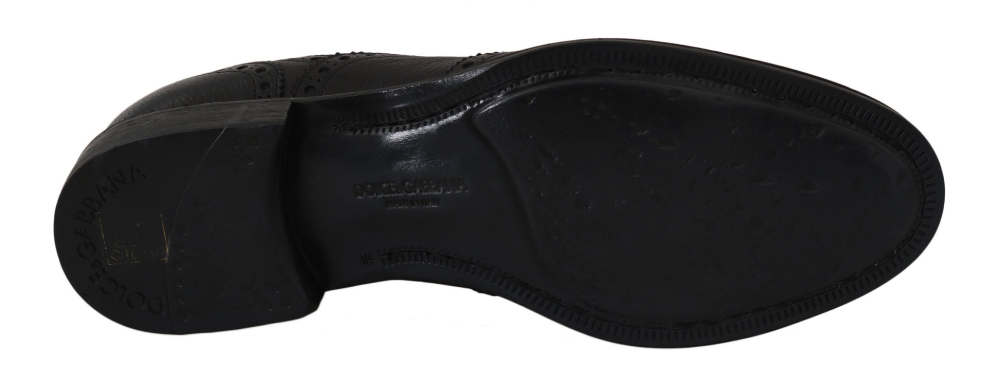 Dolce & Gabbana Blue Leather Wingtip Oxford Dress Shoes Dolce & Gabbana