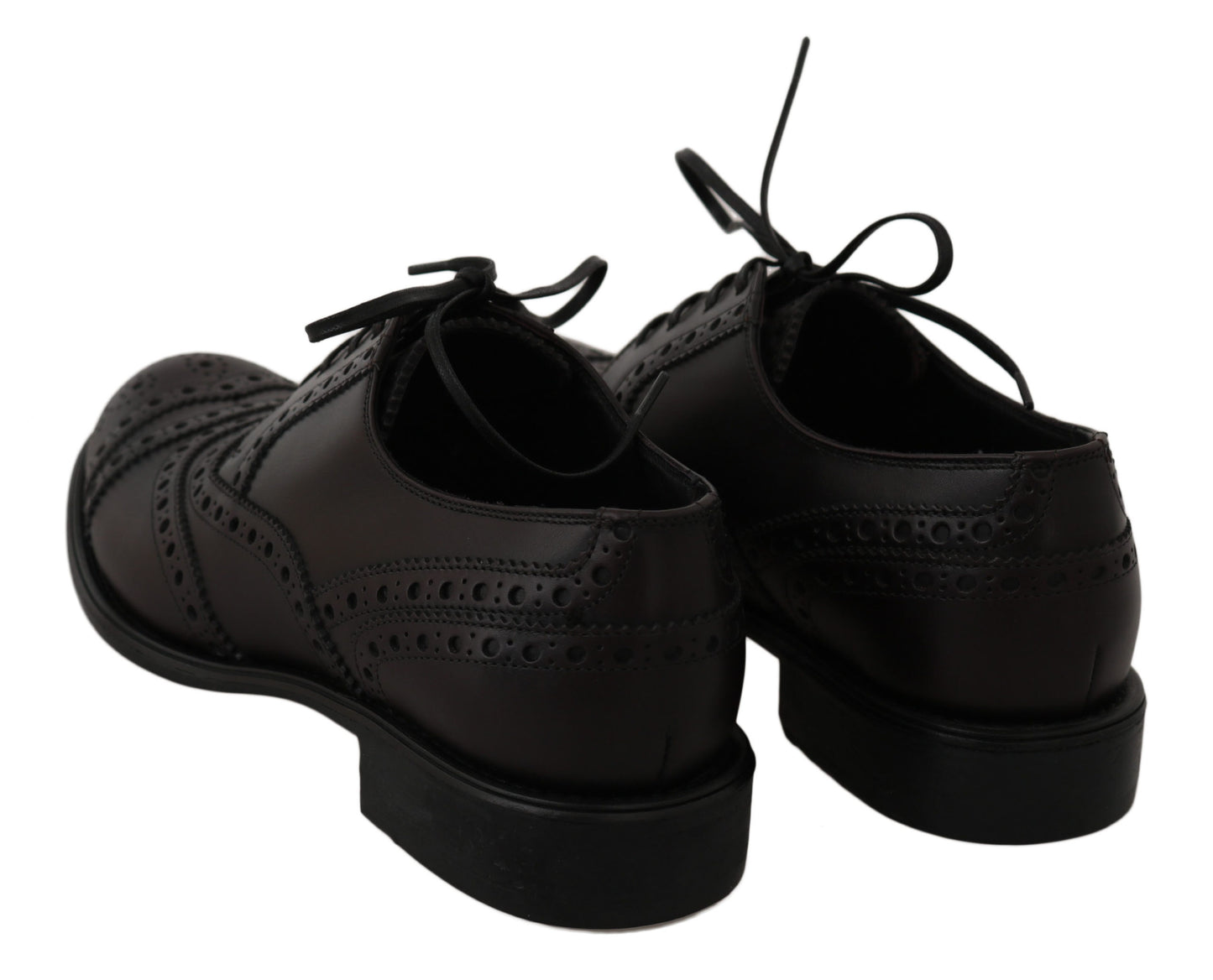 Dolce & Gabbana Black Leather Wingtip Oxford Dress Shoes Dolce & Gabbana