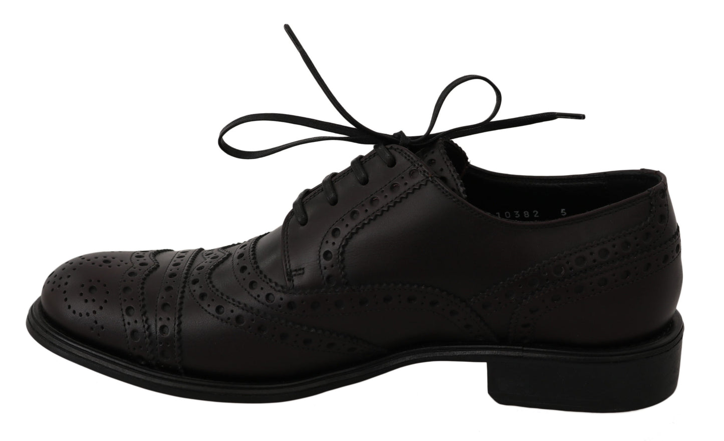 Dolce & Gabbana Black Leather Wingtip Oxford Dress Shoes Dolce & Gabbana