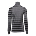 Dolce & Gabbana Gray Floral Embroidery Pullover Sweater