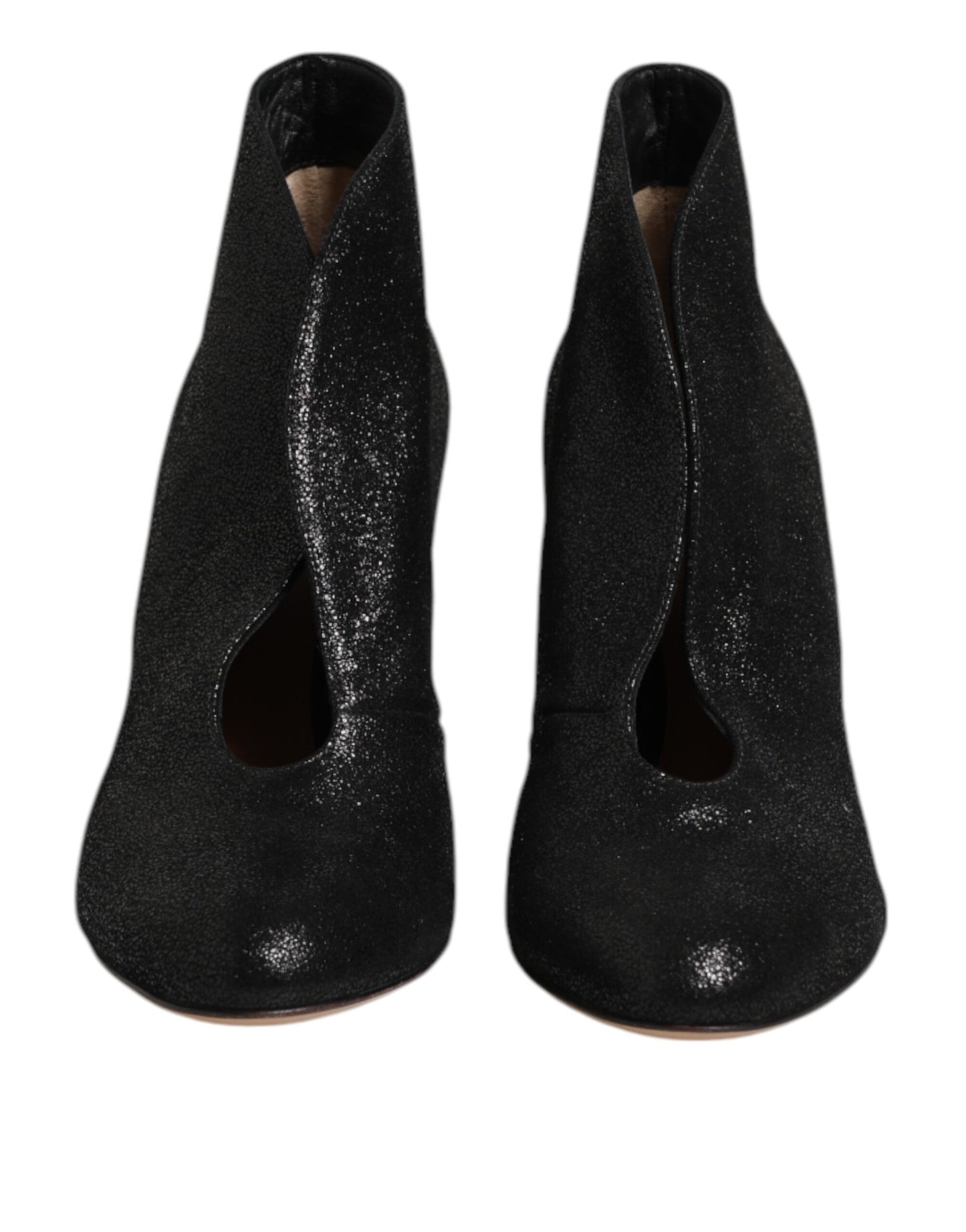 Gianvito Rossi Metallic Black Pump Stiletto Heels Shoes Gianvito Rossi