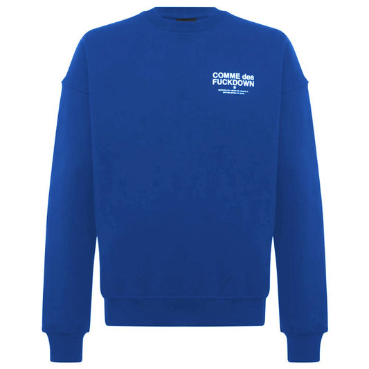 Comme Des Fuckdown Blue Cotton Sweater Comme Des Fuckdown