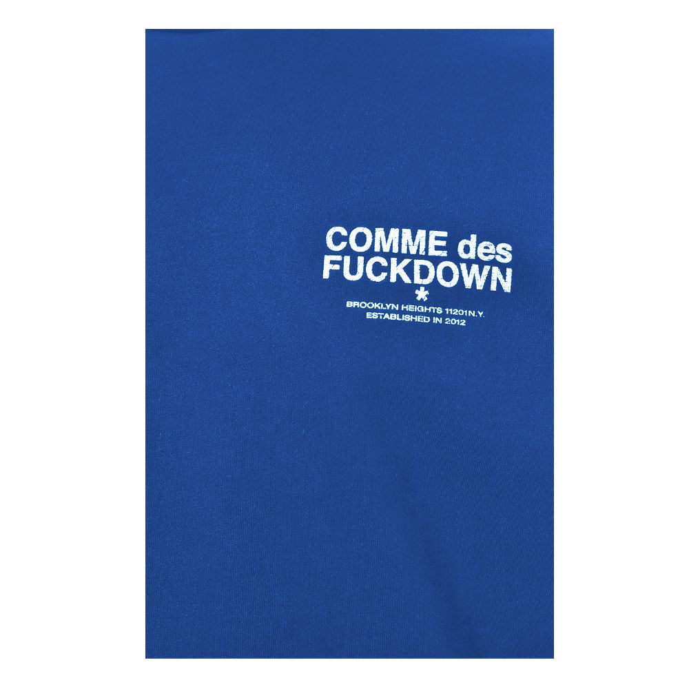 Comme Des Fuckdown Blue Cotton Sweater Comme Des Fuckdown