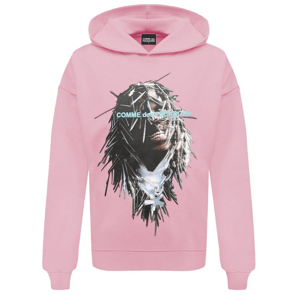 Comme Des Fuckdown Pink Cotton Sweater Comme Des Fuckdown