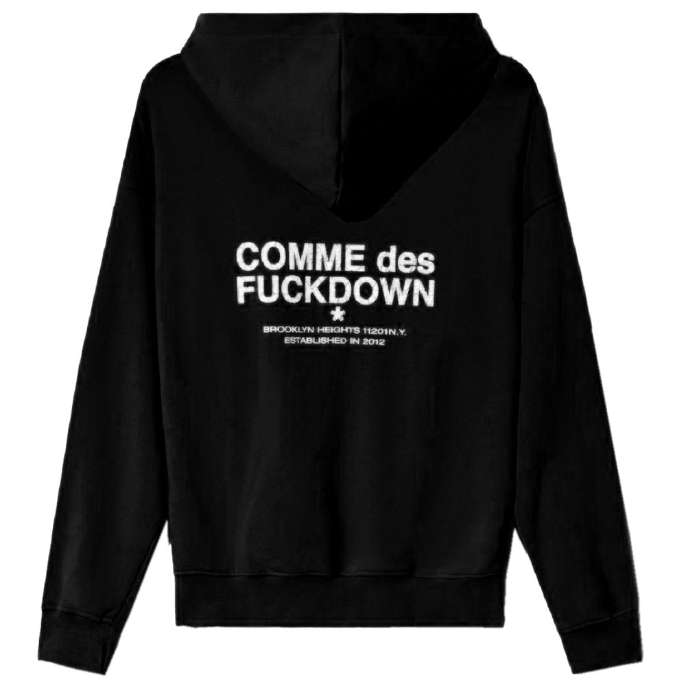 Comme Des Fuckdown Black Cotton Sweater Comme Des Fuckdown