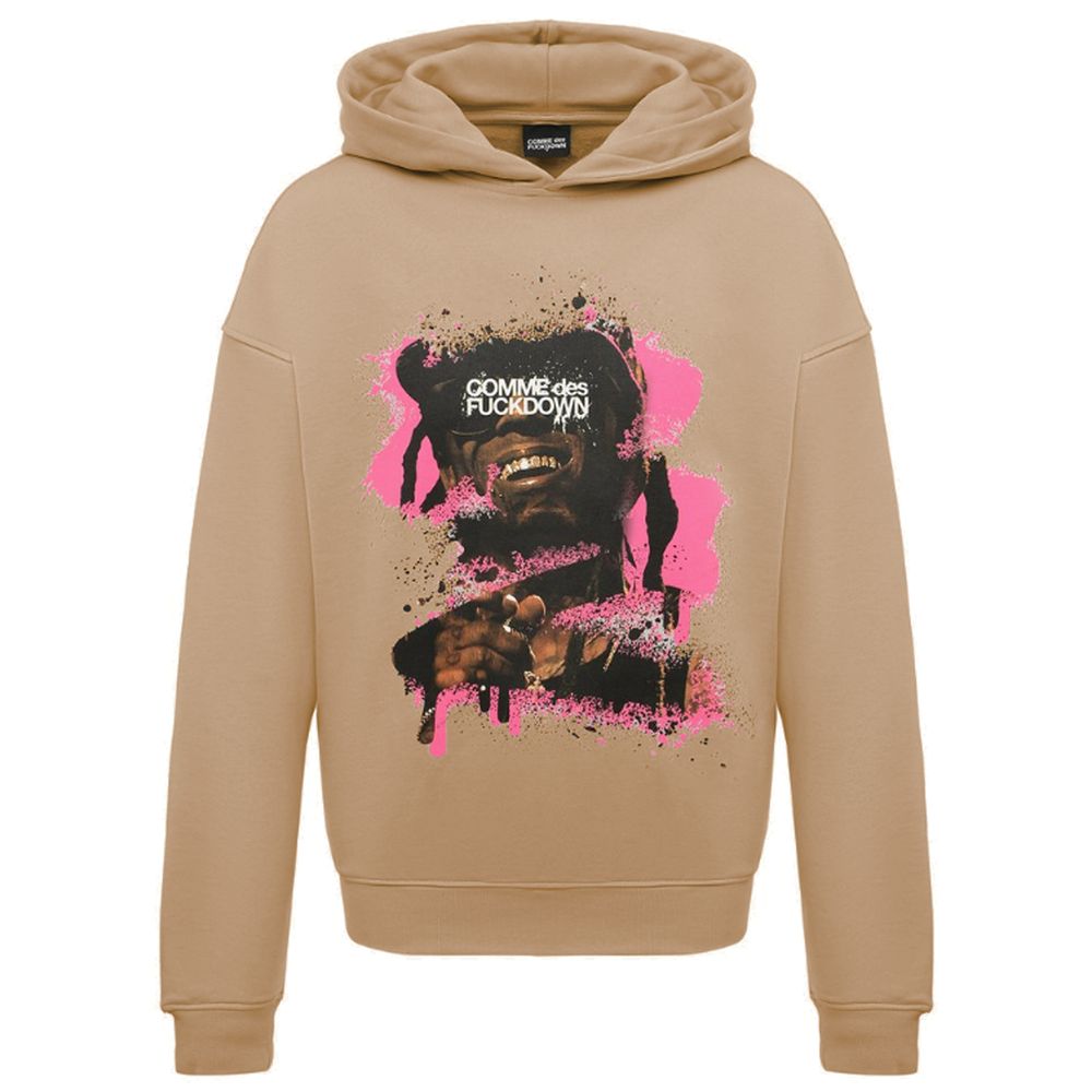 Comme Des Fuckdown Brown Cotton Sweater Comme Des Fuckdown