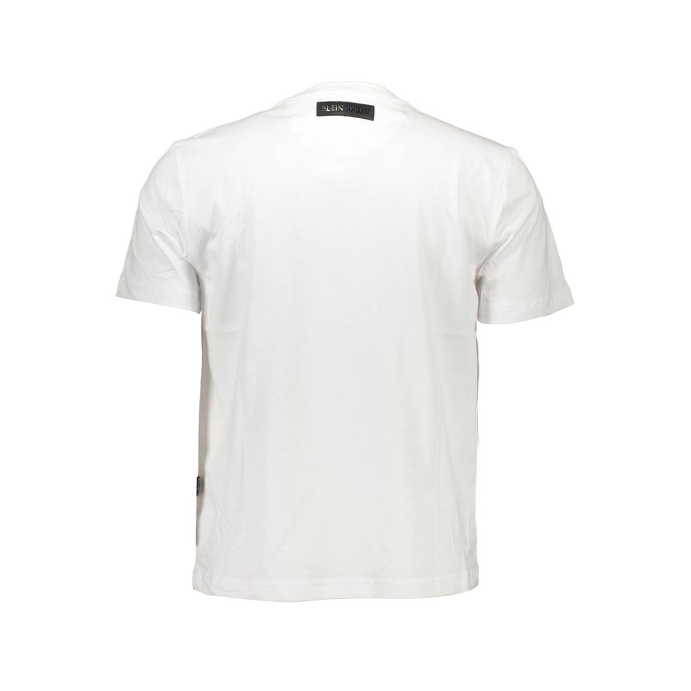 Plein Sport White Cotton T-Shirt Plein Sport