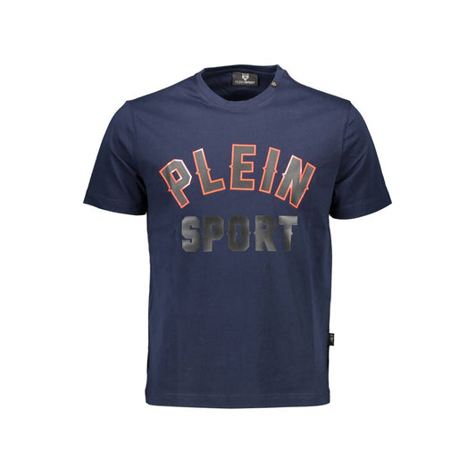 Plein Sport Blue Cotton T-Shirt Plein Sport
